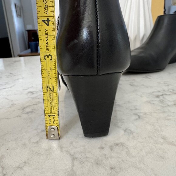 Women's Leather Booties - Picture 8 of 9